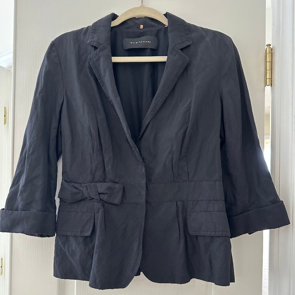 Elie Tahari Navy Blazer